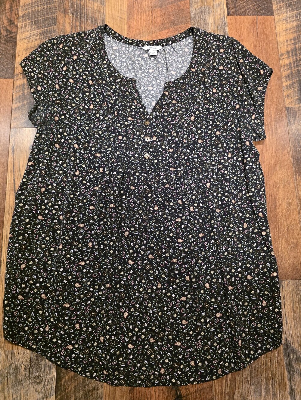 Sonoma Pleated Floral Top